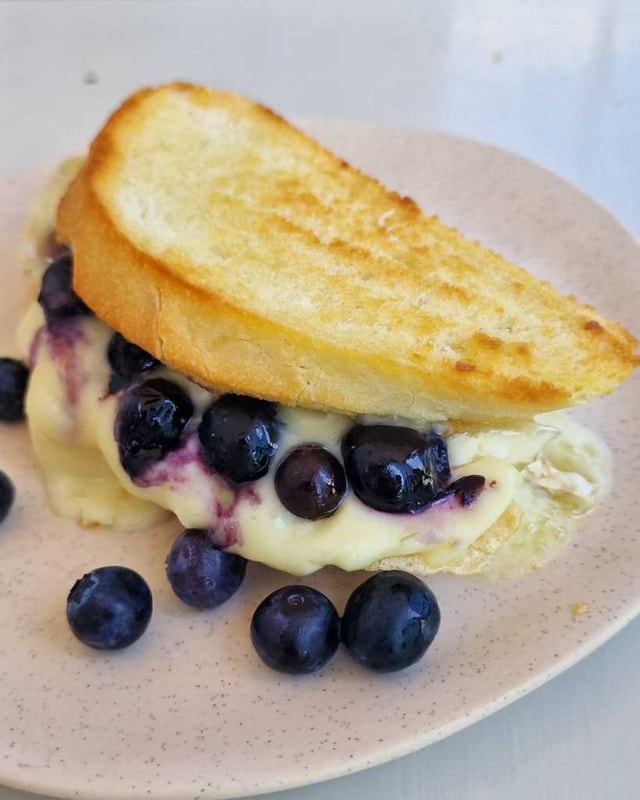 Blueberry Brie Grilled Cheese