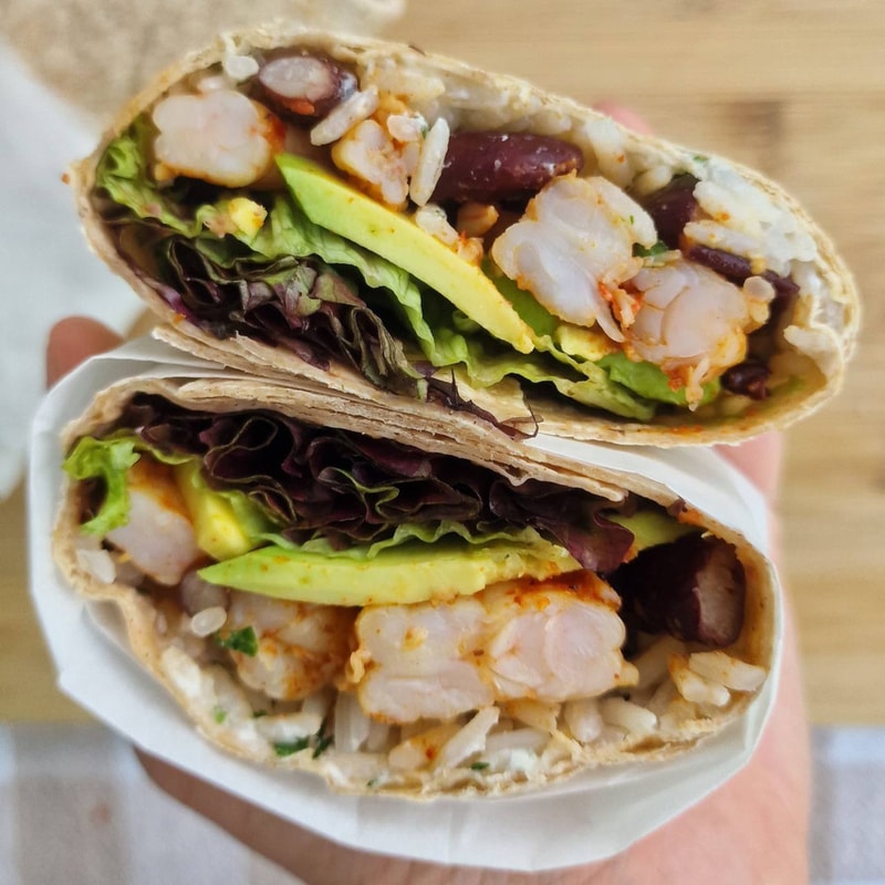 Healthy Shrimp Burrito