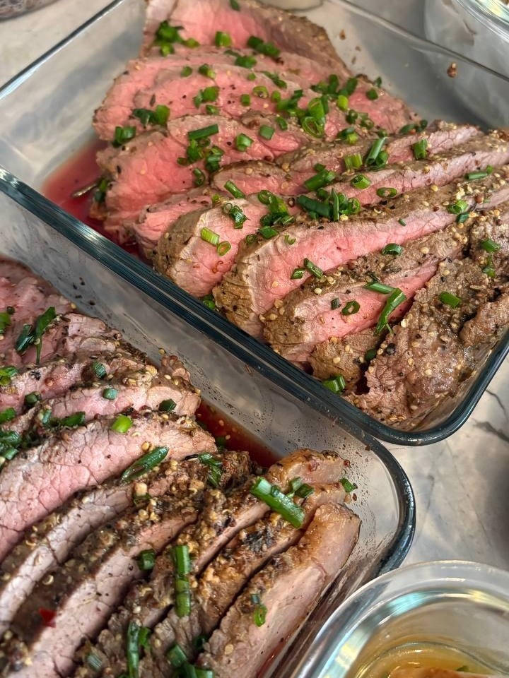 Beef Sirloin Roast & Orange Glazed Chicken Meal Prep