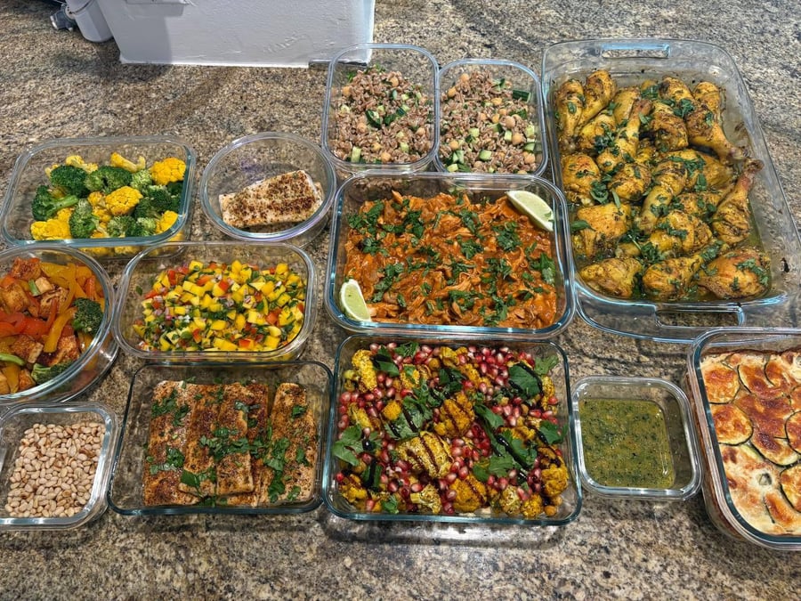 Zaatar Chicken & Blackened Mahi Mahi Meal Prep