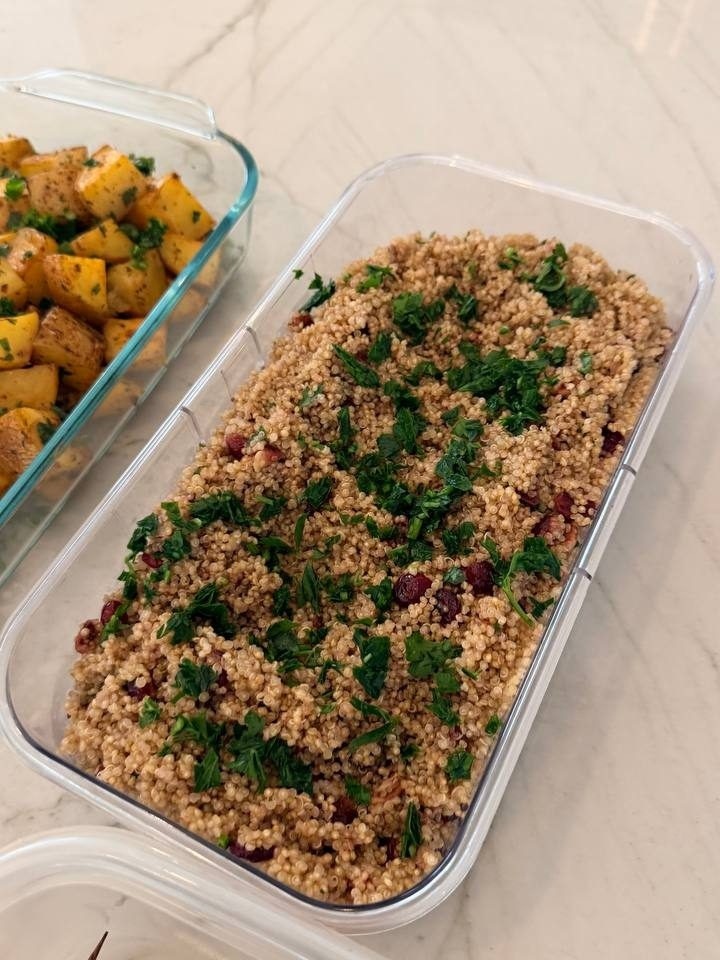 dish of rice and vegetables,
