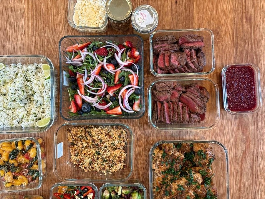 Filet Mignon & Pecan-Crusted Salmon Meal Prep