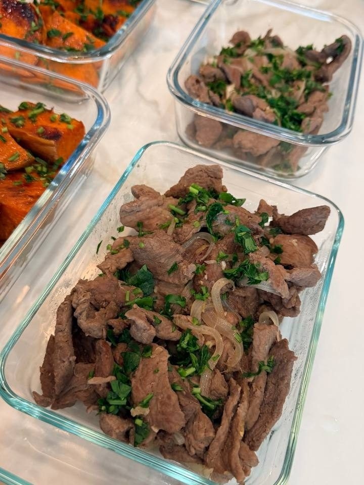 meal is prepared with a variety of ingredients