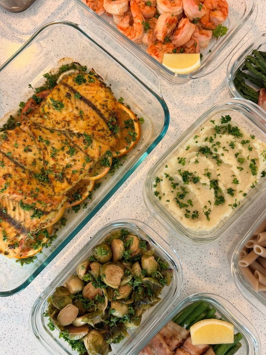Chicken Noodle Soup & Ground Elk Meatballs Meal Prep