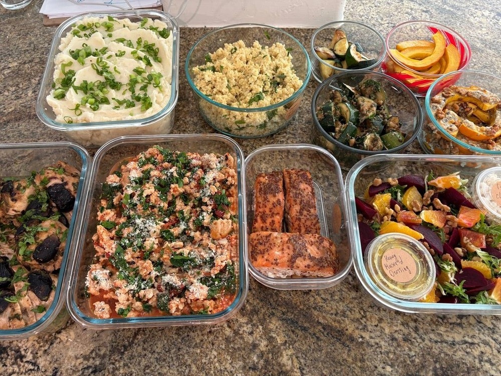 Dijon Roasted Salmon & Tuscan Ground Turkey Meal Prep