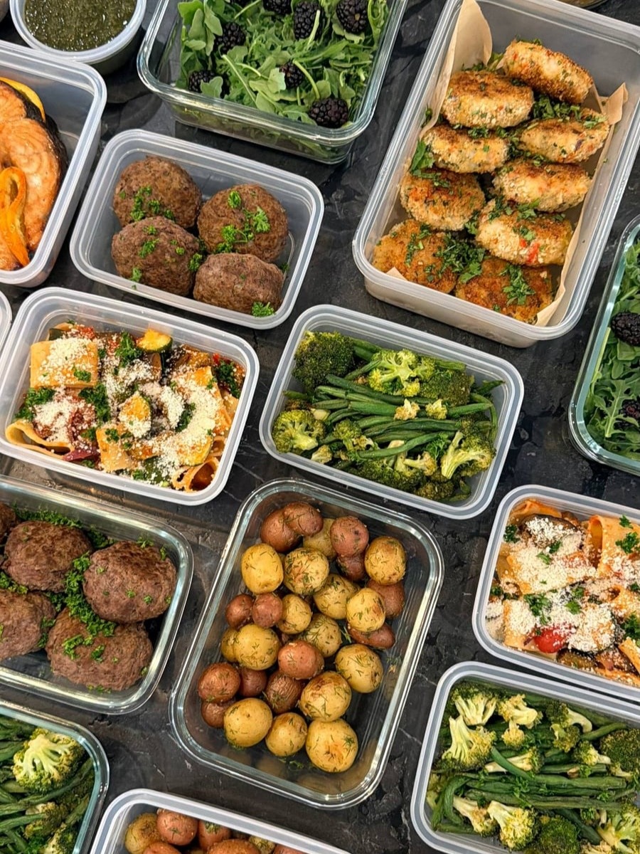 Greek Beefsteaks & Orange-Stuffed Salmon Meal Prep