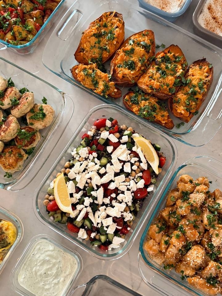 Apricot Pork Chops & Stuffed Sweet Potatoes Meal Prep