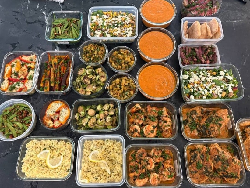 Rosemary Ribeye Steak & Lemony Shrimp Scampi Meal Prep