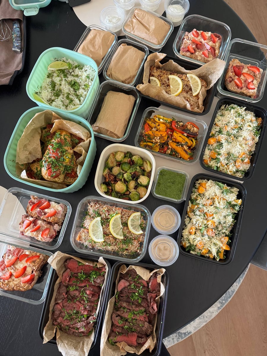 Cilantro runs all through the lime basmati rice, paper-wrapped breakfast burritos stacked alongside.