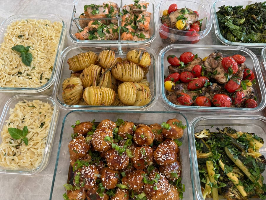 Asian glazes and Levantine spice, with a plain-cooked set for the kids